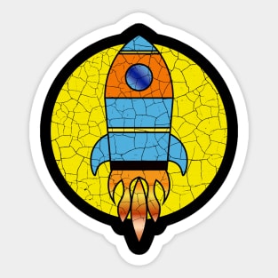 Rocket Ship Sticker